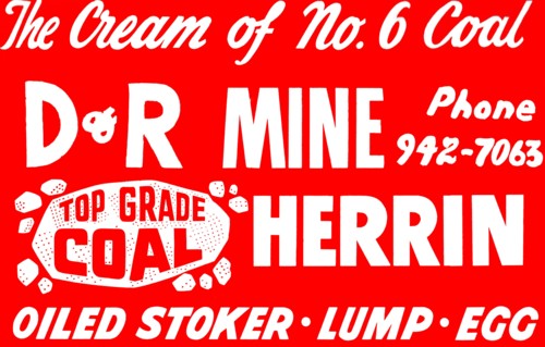 D & R Coal Mine Sign