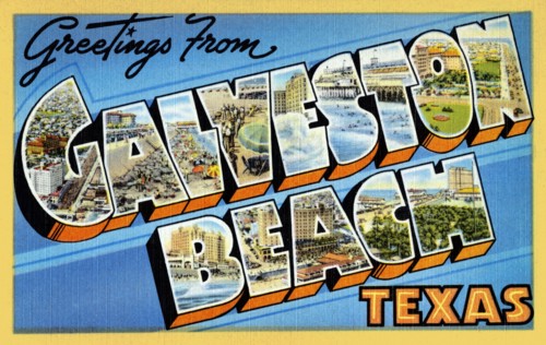 Greetings from Galveston Beach, Texas