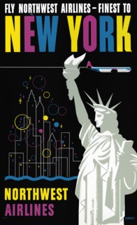 Fly Northwest Airlines - finest to New York