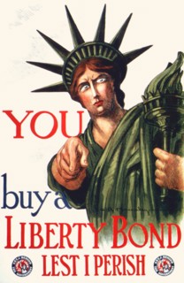You Buy A Liberty Bond. Lest I perish. Get Behind The Government. Liberty Loan of 1917.