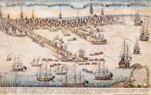 British Ships of War Landing Their Troops