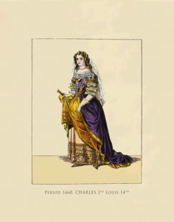 Period 1660. Charles 2nd Louis 14th