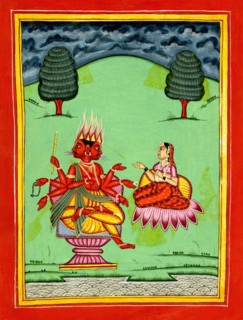 Agni and his consort