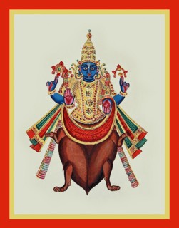 Kurma emerging from a tortoise