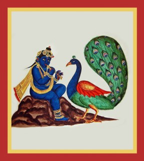 Krishna, shown as a child