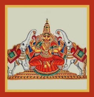 Armed goddess Laksmi