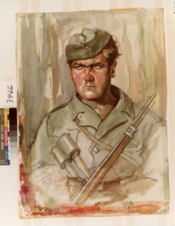 German Soldier With Grenades Art