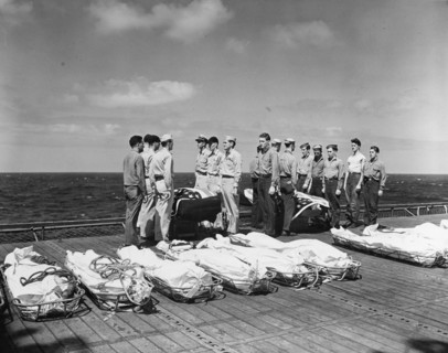 USS LEXINGTON Burial At Sea
