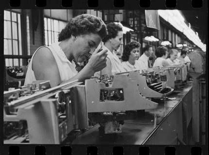 Underwood Typewriter Assembly Line