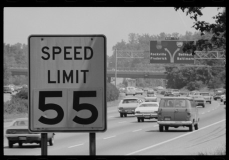 55 MPH Speed Limit Sign