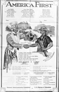 Vintage America First Poster ca. 1911-1920