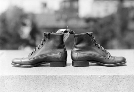 Early 1900s Fashion - Close up of a pair of shoes ca. 1909-1914