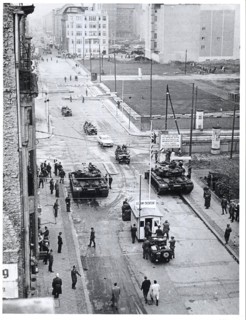 Berlin, October 1961. - Beginning August 23, when the East German police closed all but seven of