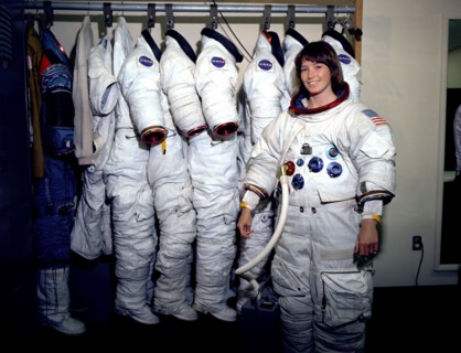 Shown is astronaut Anna Fisher