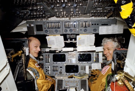 Astronauts Thomas K. Mattingly II