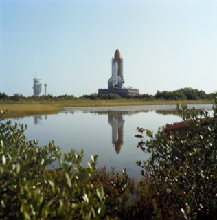 The space shuttle Columbia