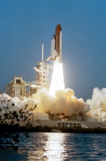 The space shuttle Columbia