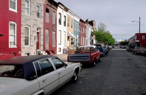 June 11, 1998 - cars parked in urban neighborhood late 1990s