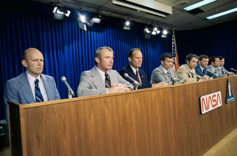 Crews who will fly the space shuttle orbiter vehicle during orbital flight tests