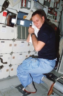 Astronaut Robert F. Overmyer
