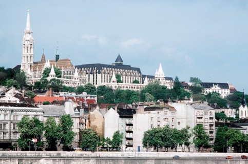 An overview of Budapest's castle area