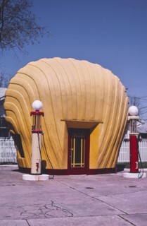 Shell gas station (restoration) Winston-Salem North Carolina ca. 2001