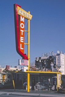 Aztec Motel office and sign Route 66 Albuquerque New Mexico ca. 2003
