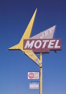 1980s United States -  Jet Motel sign