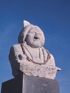 1980s America -   Sitting Bull Monument, Route 1806, Mobridge, South Dakota 1987