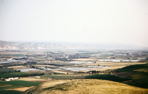 Fishponds of the Jordan River in Israel