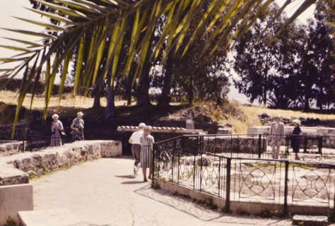 Tourists in Capernaum Israel
