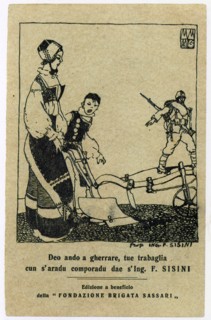 Sassari Brigade Postcard