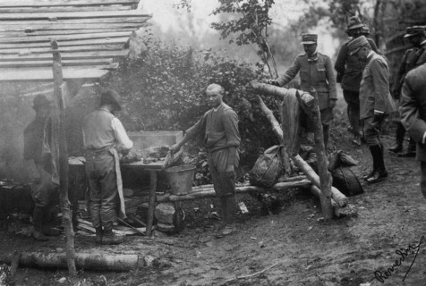The preparation of the meat for the ration