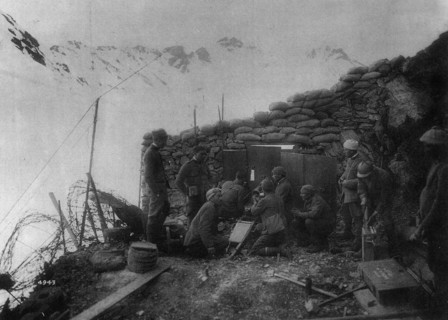 Artillery post