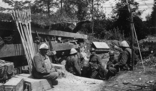 Trenches on the Piave river