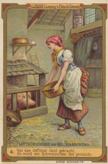 Series Of Pictures Of The Milkmaid'S Castles In The Air: Did The Poultry Bring Money