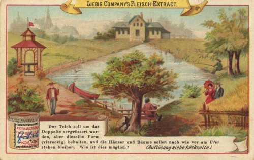 Picture Series Puzzles: The Pond Is To Be Doubled In Size