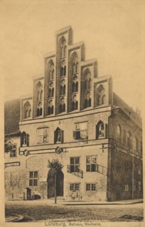 North Side Of The Town Hall In Lüneburg