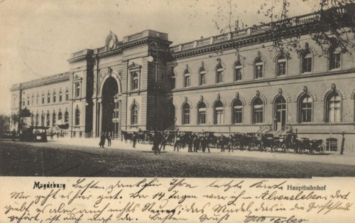 Main Train Station In Magdeburg