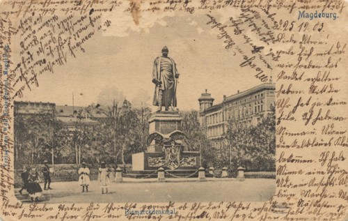 Bismarck Monument In Magdeburg