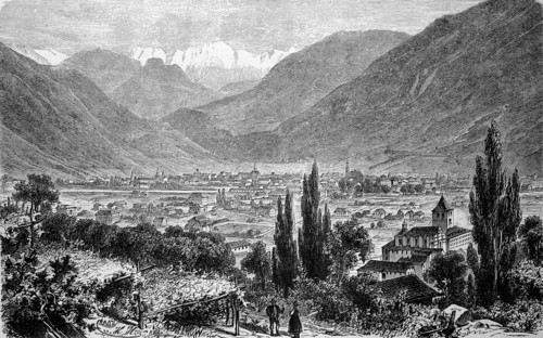 Bolzano And The Rosengarten In The Background