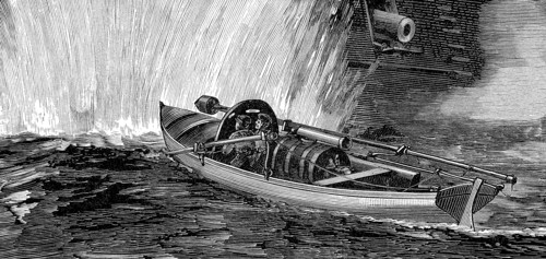 Attack Of An American Torpedo Boat