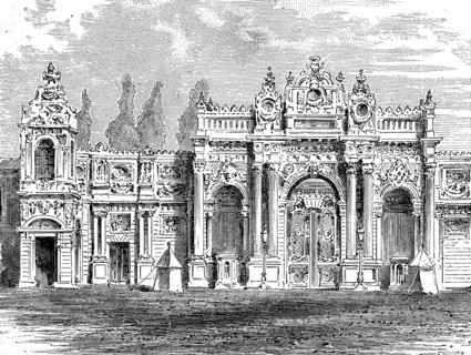 Entrance To Dolmabahce Palace
