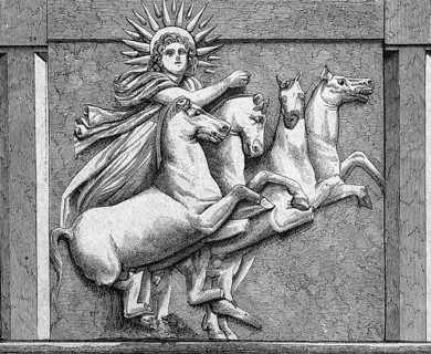 Metope From The Temple Of Apollo At Troy In Turkey