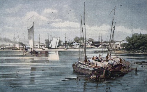 The Harbor Of Wallwitzhafen On River Elbe