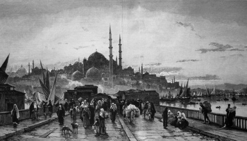 Evening On The Bosphorus Bridge In Istanbul