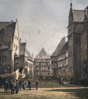 The Market Square Holzmarkt At Halberstadt