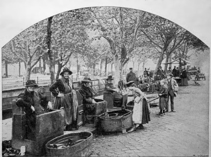 Fish Market On The Canal In Potsdam
