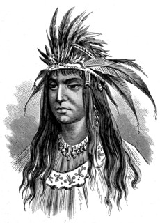 Native American Woman From A Tribe Of Plains Indians