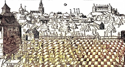 Illustrious Ballgame Tübingen Students Of The Collegium